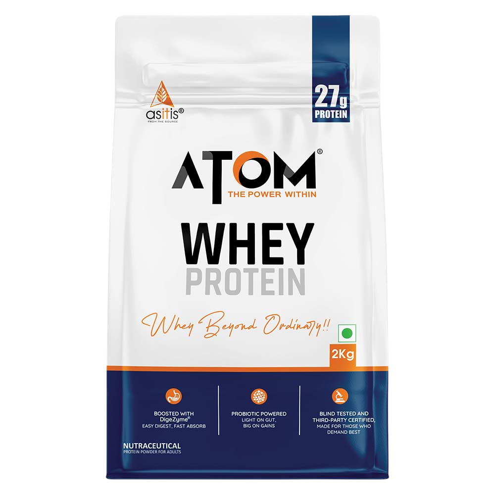 AS-IT-IS Nutrition ATOM Whey Protein with Enzymes, 500 g (1.1 lb), Double Rich Chocolate